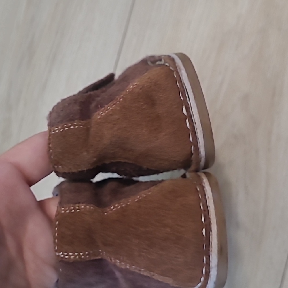 L'Amour Brown Suede Kids Boots Size 10 - Picture 4 of 9
